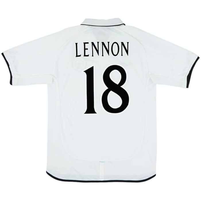 2001-02 Celtic Away Shirt Lennon #18 - 8/10 - (L)