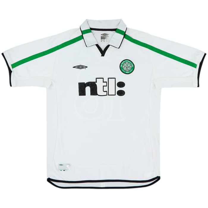 2001-02 Celtic Away Shirt Lennon #18 - 8/10 - (L)