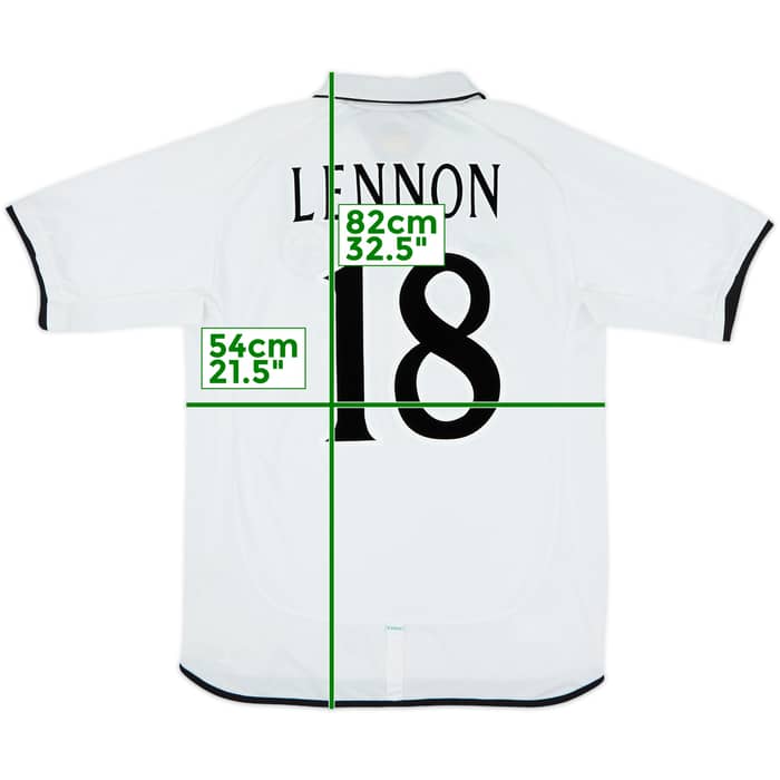 2001-02 Celtic Away Shirt Lennon #18 - 8/10 - (L)