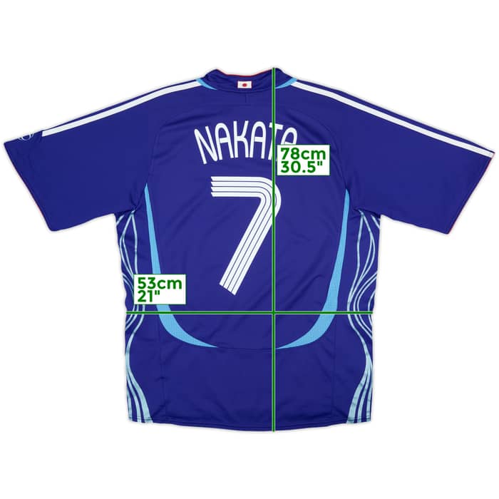 2006-08 Japan Home Shirt Nakata #7 - 9/10 - (M)