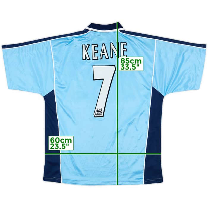 1999-00 Coventry Home Shirt Keane #7 - 9/10 - (L)