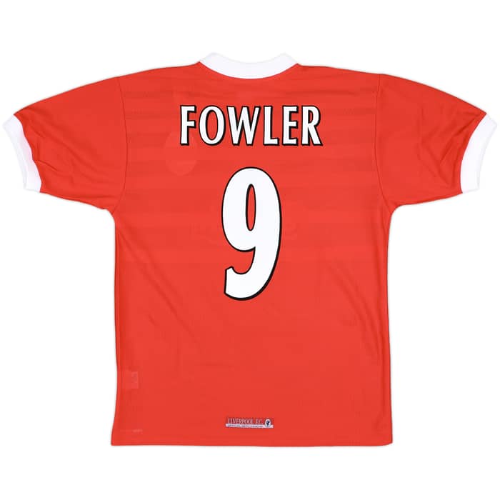 1998-00 Liverpool Home Shirt Fowler #9 (M)