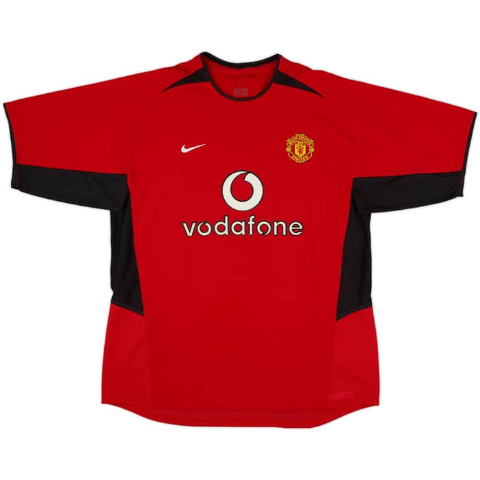 2002-04 Manchester United Home Shirt Veron #4 - 8/10 - (L)
