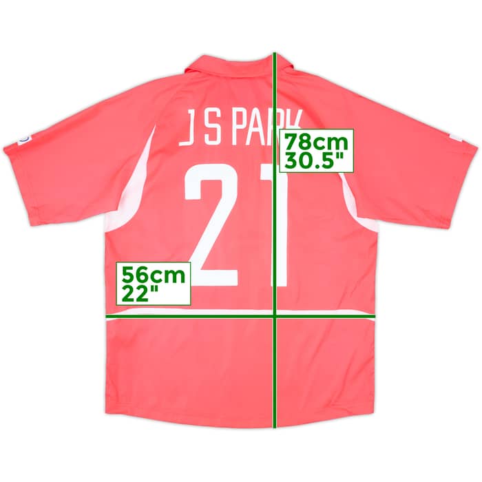 2002-03 South Korea Home Shirt J.S.Park #21 - 8/10 - (L)