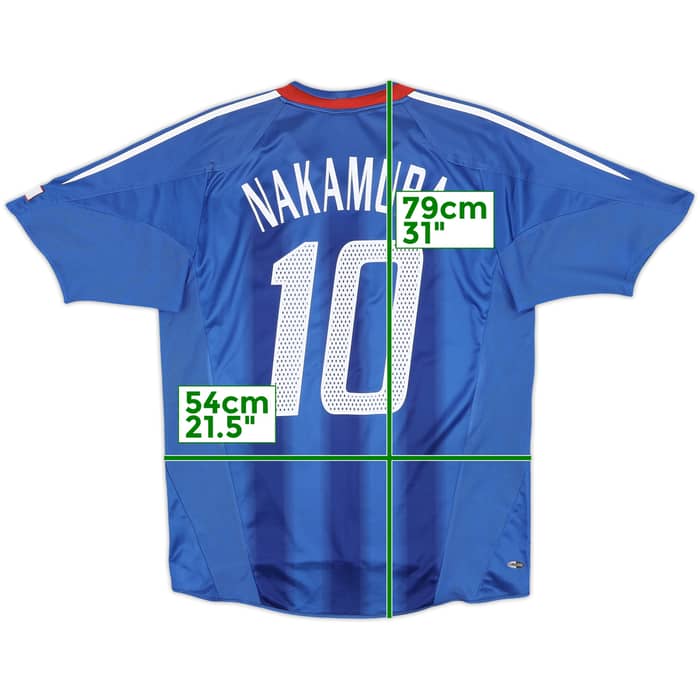 2004-06 Japan Home Shirt Nakamura #10 - 8/10 - (M)
