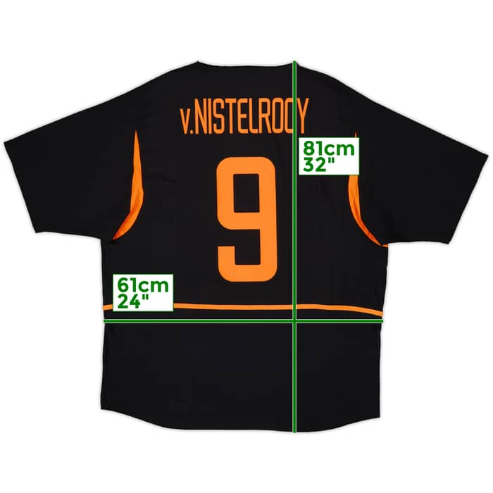 2002-04 Netherlands Away Shirt V.Nistelrooy #9 - 8/10 - (XL)