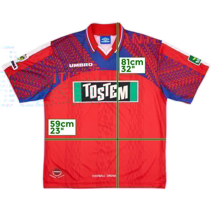 1997 Kashima Antlers Home Shirt - 9/10 - (L)
