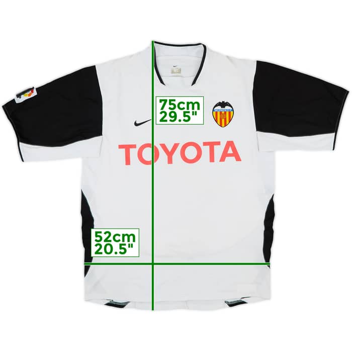 2003-04 Valencia Home Shirt - 8/10 - (L)