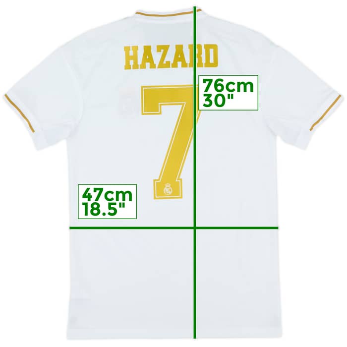 2019-20 Real Madrid Home Shirt Hazard #7 - 9/10 - (S)