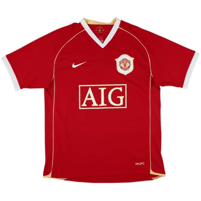 2006-07 Manchester United Home Shirt Scholes #18 - 9/10 - (M)