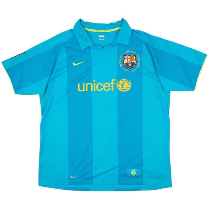 2007-09 Barcelona Away Shirt Ronaldinho #10 - 9/10 - (XXL)