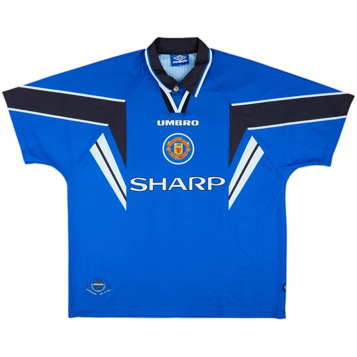 1996-98 Manchester United Third Shirt Cantona #7 - 8/10 - (XXL)