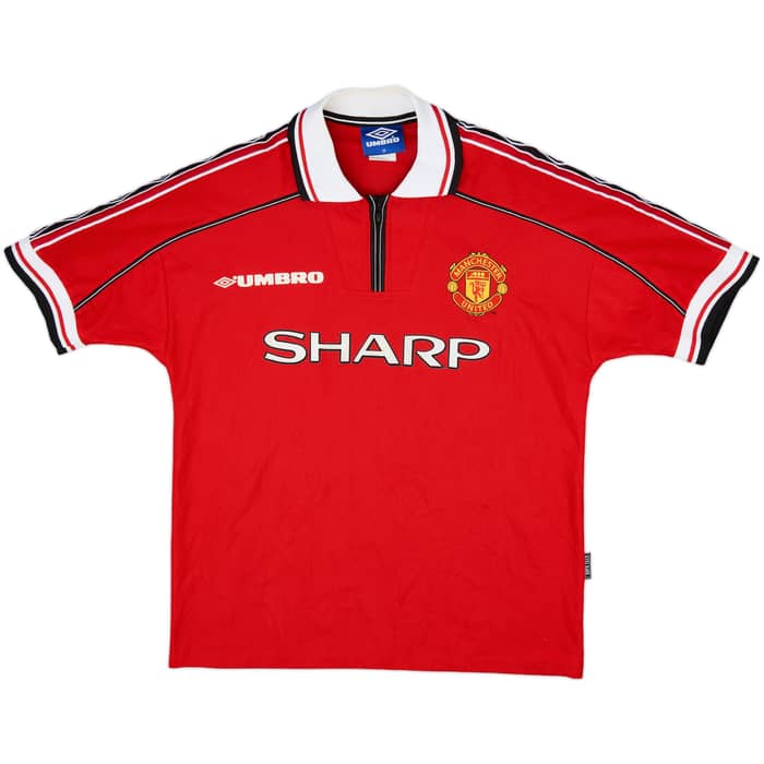 1998-00 Manchester United Home Shirt Beckham #7 - 5/10 - (M)