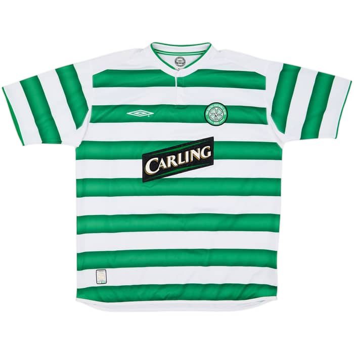2003-04 Celtic Home Shirt Lambert #14 - 7/10 - (XL)