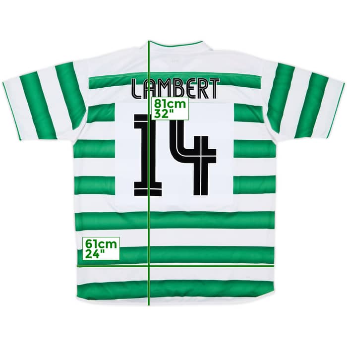 2003-04 Celtic Home Shirt Lambert #14 - 7/10 - (XL)
