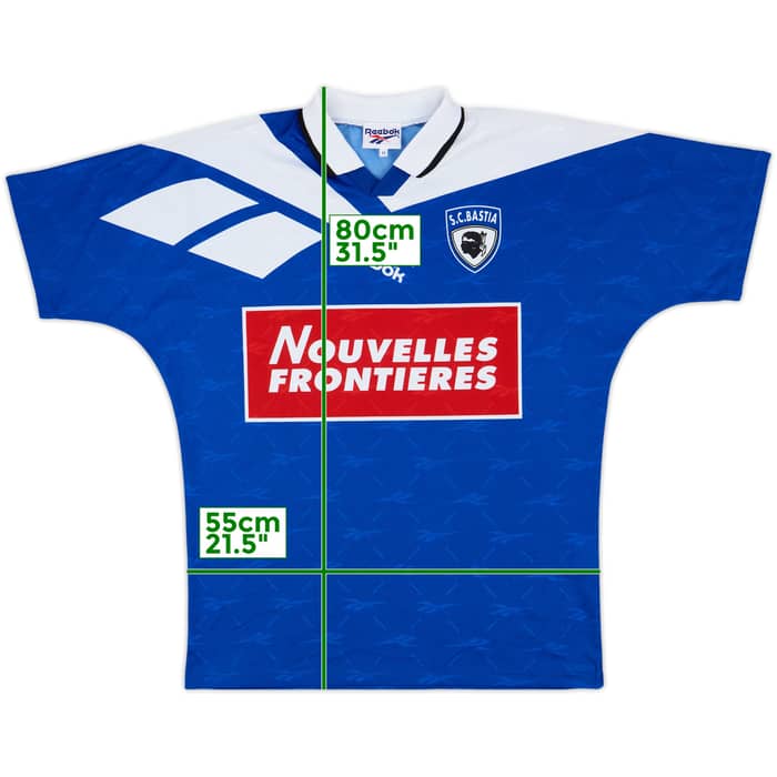 1995-96 Bastia Home Shirt - 9/10 - (M)