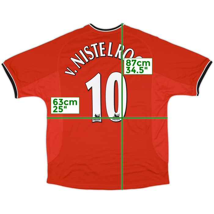 2000-02 Manchester United Home Shirt V.Nistelrooy #10 - 8/10 - (XL)