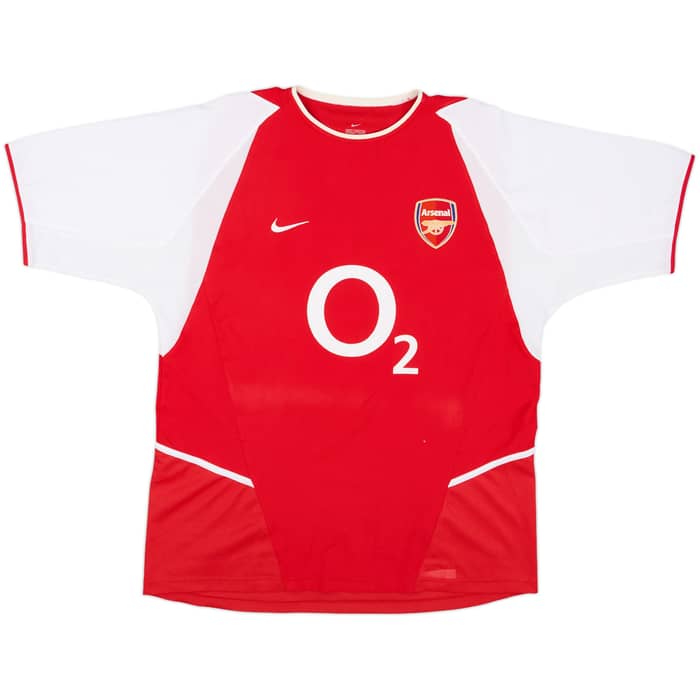 2002-04 Arsenal Home Shirt Bergkamp #10 - 8/10 - (L)
