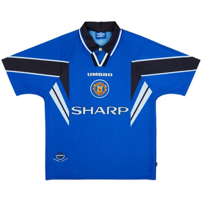 1996-98 Manchester United Third Shirt Cantona #7 - 9/10 - (M)