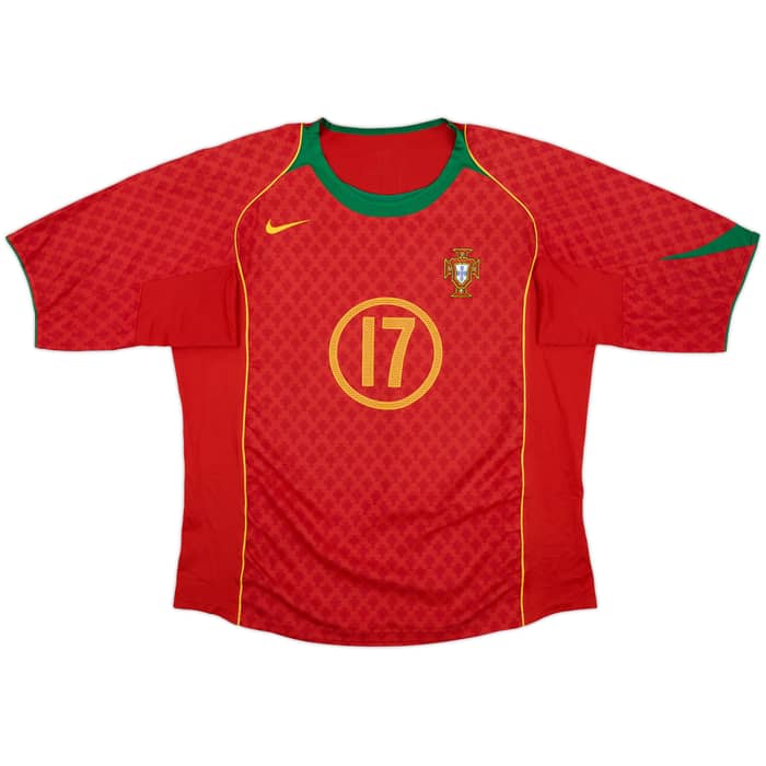 2004-06 Portugal Home Shirt C.Ronaldo #17 - 8/10 - (XL)