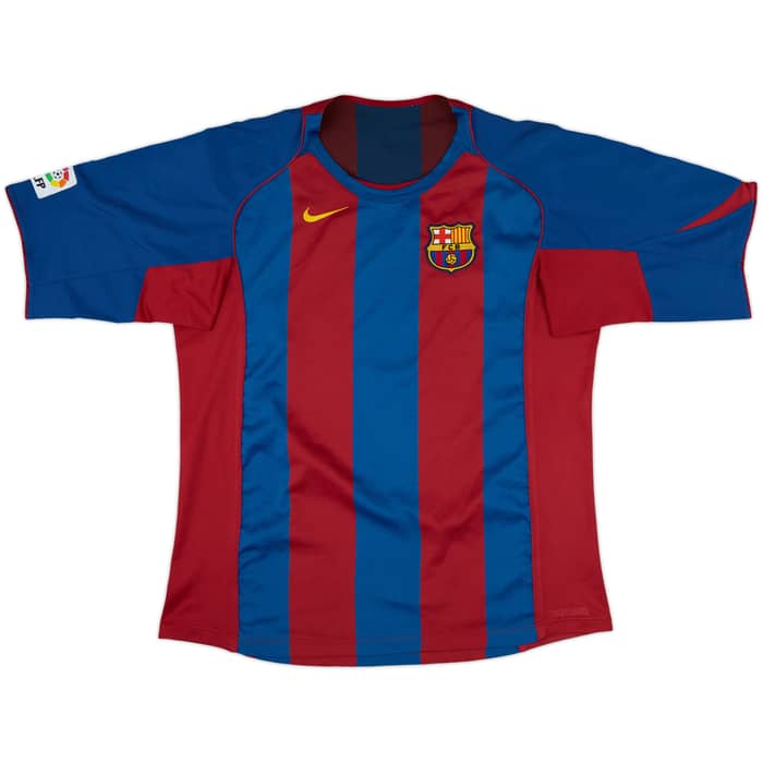 2004-05 Barcelona Home Shirt Ronaldinho #10 - 8/10 - (XXL)