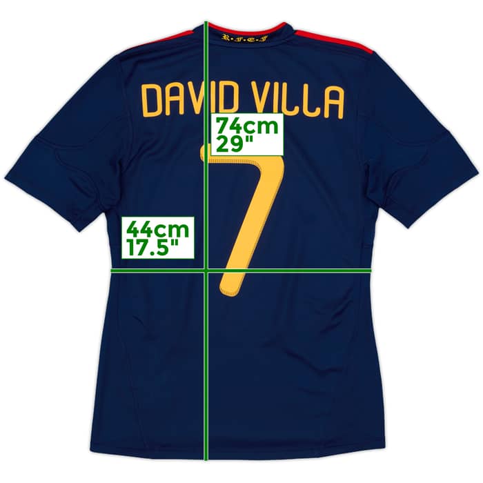 2010-11 Spain Away Shirt David Villa #7 - 8/10 - (S)
