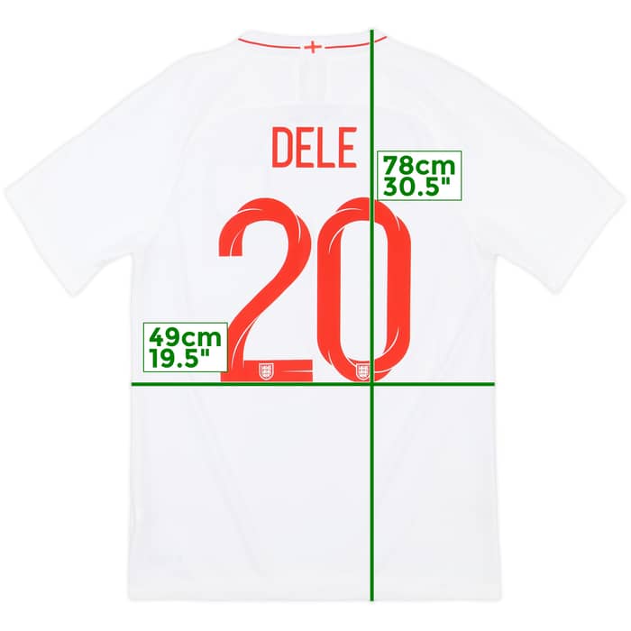 2018-19 England Home Shirt Dele #20 - 7/10 - (M)