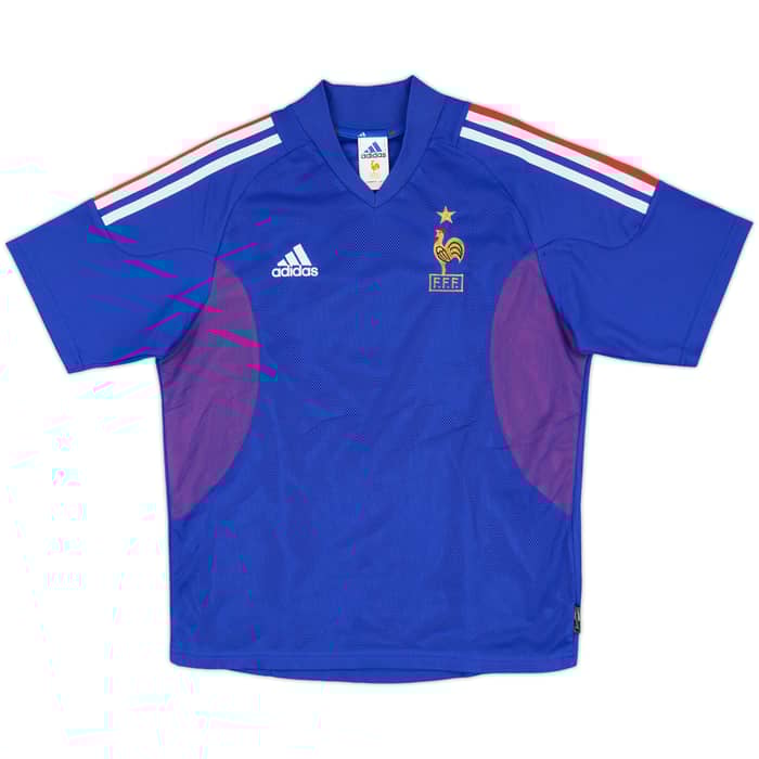 2002-04 France Home Shirt - 9/10 - (XL.Boys)