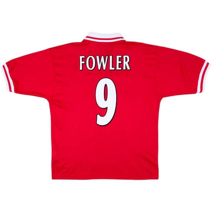 1996-98 Liverpool Home Shirt Fowler #9 - 10/10 - (L)