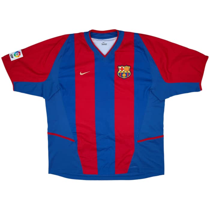 2002-03 Barcelona Home Shirt Riquelme #10 - 9/10 - (XL)