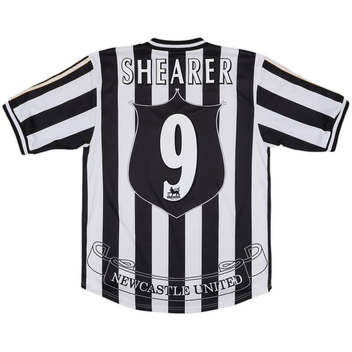 1997-99 Newcastle Home Shirt Shearer #9 - 6/10 - (M)