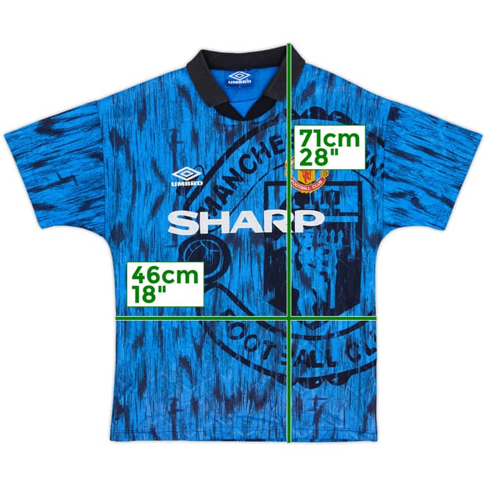 1992-93 Manchester United Away Shirt - 8/10 - (S)