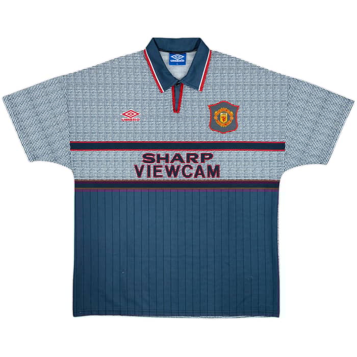 1995-96 Manchester United Away Shirt Cantona #7 - 9/10 - (XL)