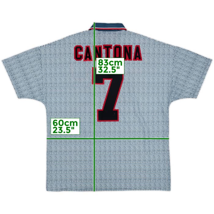 1995-96 Manchester United Away Shirt Cantona #7 - 9/10 - (XL)