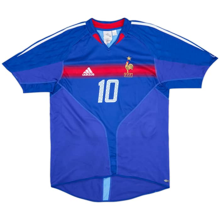 2004-06 France Home Shirt Zidane #10 - 10/10 - (M)