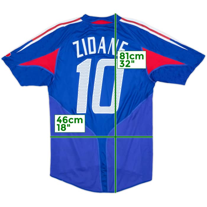 2004-06 France Home Shirt Zidane #10 - 10/10 - (M)