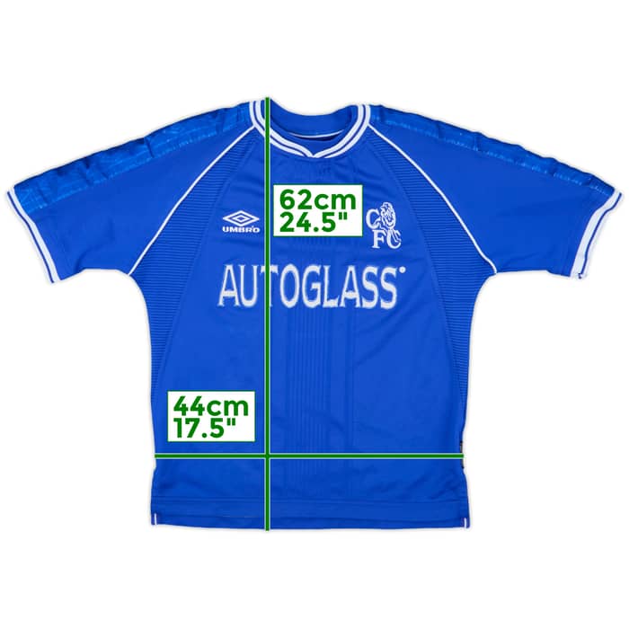 1999-01 Chelsea Home Shirt - 8/10 - (Y)