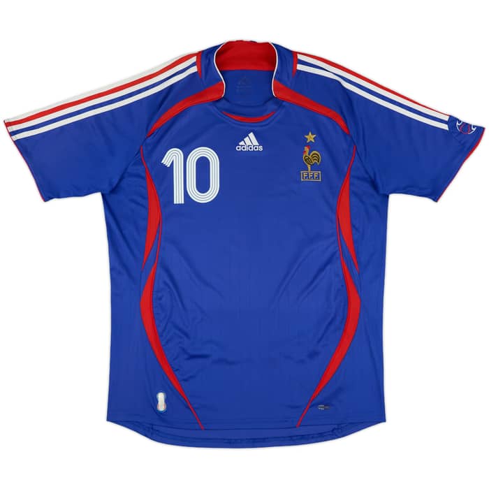 2006-07 France Home Shirt Zidane #10 - 8/10 - (L)