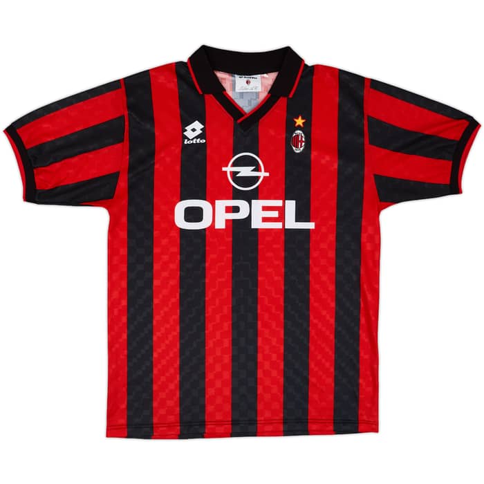 1995-96 AC Milan Home Shirt - 9/10 - (L)