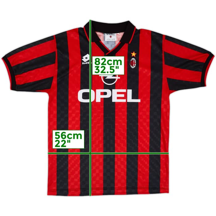 1995-96 AC Milan Home Shirt - 9/10 - (L)