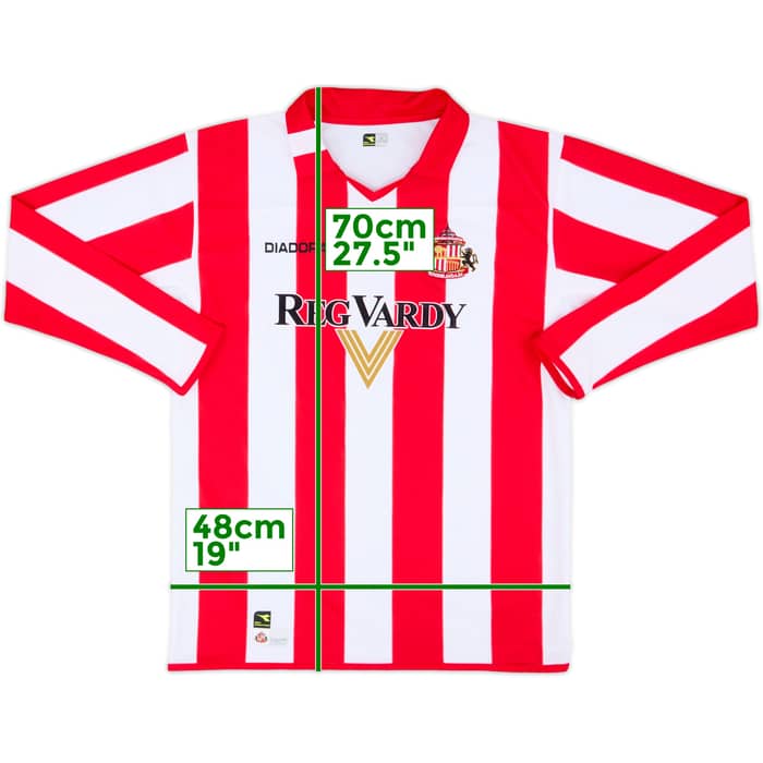 2004-05 Sunderland Home L/S Shirt - 8/10 - (XL.Boys)
