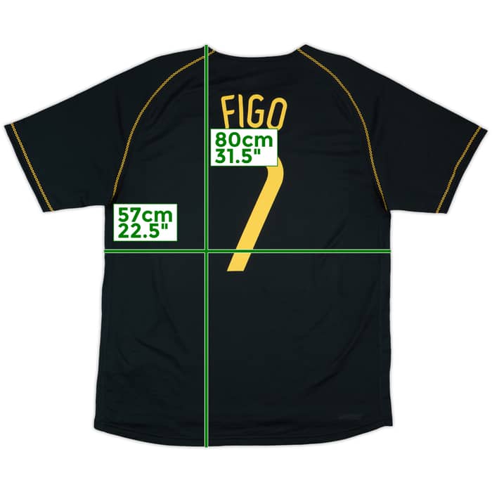 2006-07 Portugal Away Shirt Figo #7 - 8/10 - (XL)