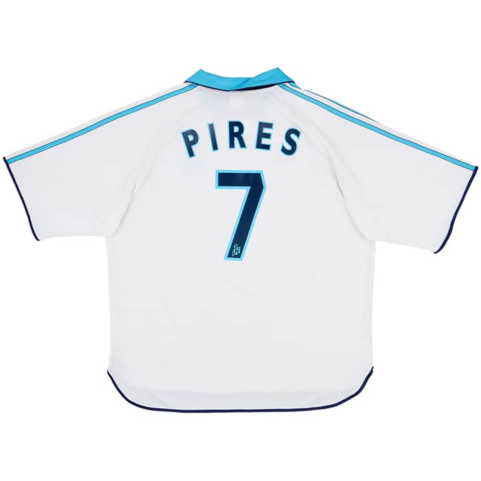1999-00 Olympique Marseille Home Shirt Pires #7 - 6/10 - (XL)