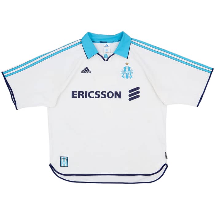 1999-00 Olympique Marseille Home Shirt Pires #7 - 6/10 - (XL)