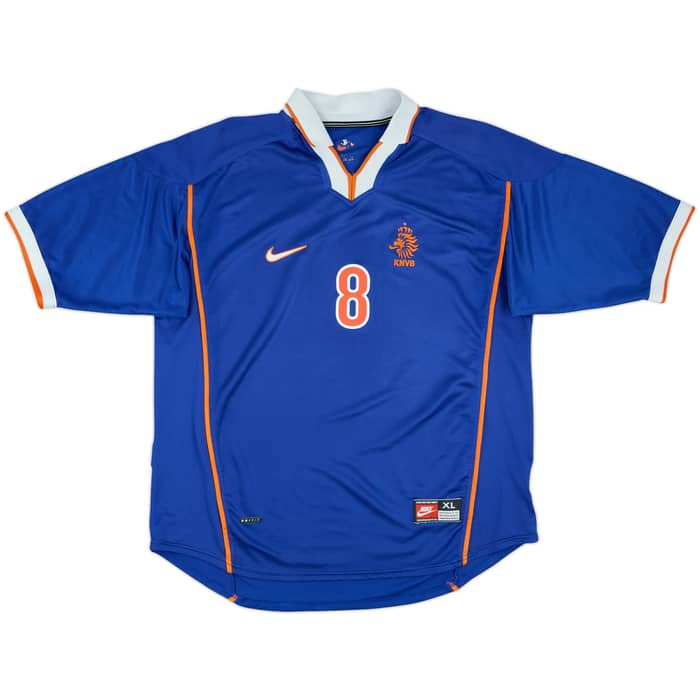 1998-00 Netherlands Away Shirt Bergkamp #8 - 8/10 - (XL)