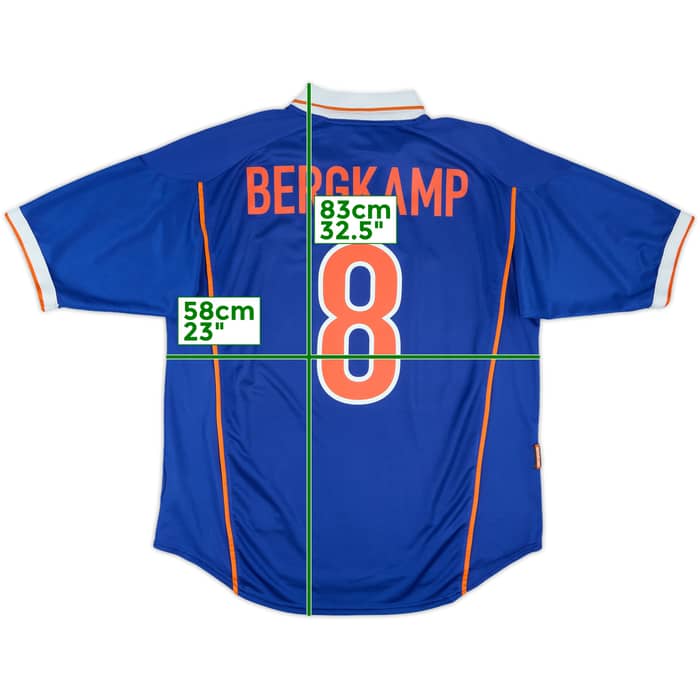 1998-00 Netherlands Away Shirt Bergkamp #8 - 8/10 - (XL)