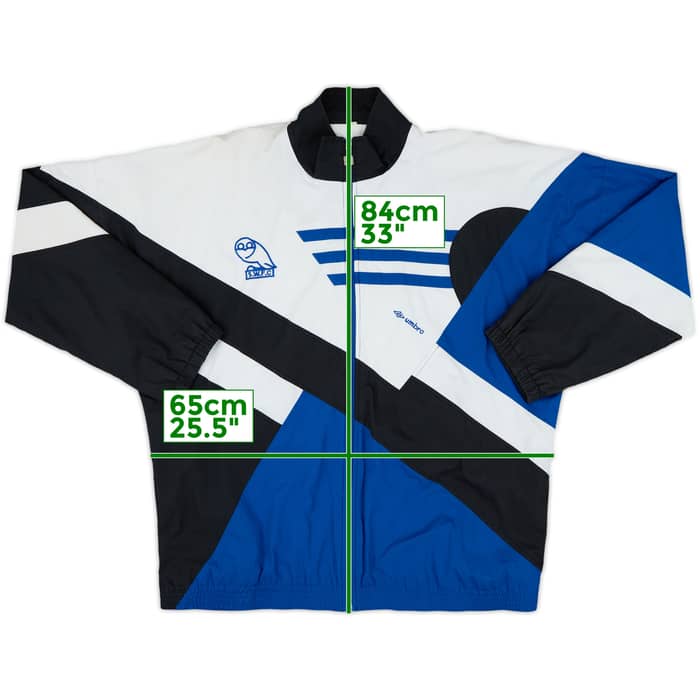 1991-92 Sheffield Wednesday Umbro Track Jacket - 8/10 - (XL)
