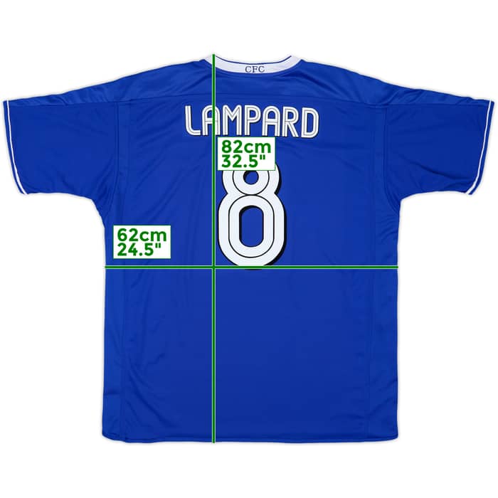 2003-05 Chelsea Home Shirt Lampard #8 - 10/10 - (XL)