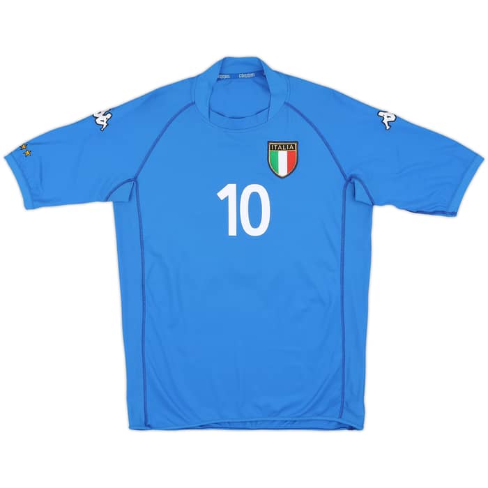 2002 Italy Home Shirt Totti #10 - 9/10 - (XL)