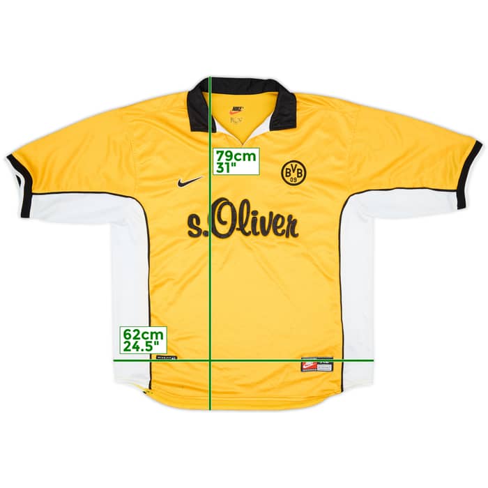 1998-00 Borussia Dortmund Home Shirt - 7/10 - (XL)